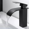 Torneira Banheiro Cascata Baixa Monocomando Preto - 3