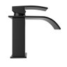 Torneira Banheiro Cascata Baixa Monocomando Preto - 1