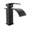 Torneira Banheiro Cascata Baixa Monocomando Preto - 2