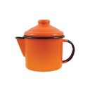 Ver imagem 1 de Bule para Chá 10 Esmaltado Laranja 600 Ml - Ewel