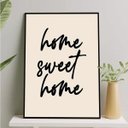 Ver imagem 1 de Quadro Decorativo Sweet Home 24x18cm:Madeira branca