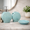 Ver imagem 2 de Kit Banheiro Lavabo Porta Sabonete Líquido / Fundo do Mar 01 - Água