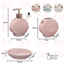 Ver imagem 3 de Kit Banheiro Lavabo Porta Sabonete Líquido / Fundo do Mar 01 - Água