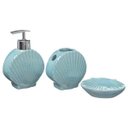 Ver imagem 4 de Kit Banheiro Lavabo Porta Sabonete Líquido / Fundo do Mar 01 - Água