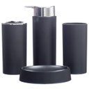 Ver imagem 4 de Kit Banheiro Conjunto Completo Saboneteira Lixeira 6 Peças / KBLX-120 - Preto