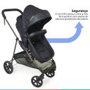 Ver imagem 5 de Carrinho de Bebe Infantil Berço Passeio Moises Reversível 3 em 1 Reclinável até 15kg Galzerano