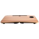 Ver imagem 4 de Mesa Portátil Dobrável para Notebook Cama Home Office Refeição (D) - Marrom Amarelado