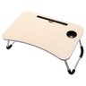 Mesa Portátil Dobrável para Notebook Cama Home Office Refeição (D) - Creme - 3