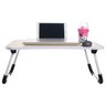 Mesa Portátil Dobrável para Notebook Cama Home Office Refeição (D) - Creme - 2