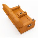 Ver imagem 6 de Poltrona do Papai Reclinável Sala de Cinema Palace 2 Lugares Manual Baú Usb Pu Whisky G23 Encantum