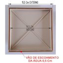 Ver imagem 4 de Ralo Invisível Sifonado 15x15 Bege Banheiro modelo Porcelanato Colar Piso com Caixa Sifonada 150 - F
