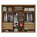 Ver imagem 7 de Guarda Roupa Lizz 6 Portas de Bater 6 Gavetas MDF Hannover Casa D Móveis