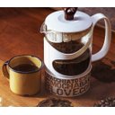 Ver imagem 5 de Cafeteira Francesa Coffee 400ml Branco/Marrom - Fratelli