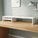 Ver imagem 7 de Kit 04 Suportes para Monitor Stand Home Office Lap 90 cm L03 Branco - Lyam Lyam Decor