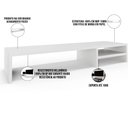 Ver imagem 5 de Kit 04 Suportes Para Monitor Stand Home Office Lap 90 cm L03 Branco - Lyam Lyam Decor
