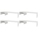 Ver imagem 1 de Kit 04 Suportes Para Monitor Stand Home Office Lap 90 cm L03 Branco - Lyam Lyam Decor