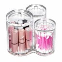 Ver imagem 4 de Porta Algodão Cotonete Discos Organizador Acrílico Banheiro