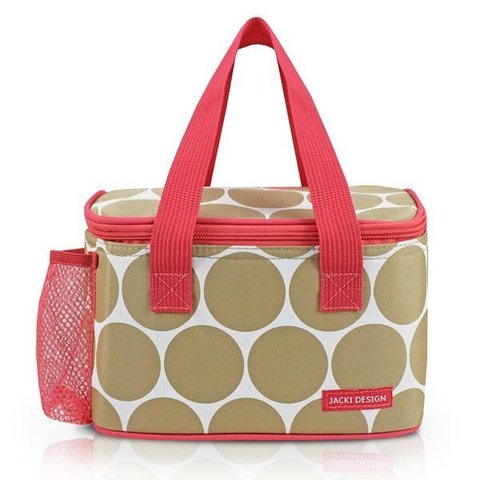 Bolsa Térmica Lancheira - Dots - Bege