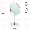 Ver imagem 3 de Espelho para Maquiagem de Mesa Grande Dupla Face 5x Aumento / Esp031
