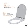 Assento Termofixo com Soft Close para Vaso Sanitário Amazonita Pingoo.casa - Branco - 6
