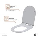 Ver imagem 6 de Assento Termofixo com Soft Close para Vaso Sanitário Amazonita Pingoo.casa - Branco