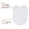 Assento Termofixo com Soft Close para Vaso Sanitário Amazonita Pingoo.casa - Branco - 3