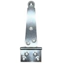 Ver imagem 1 de Kit 12 Dobradiças Zincada Leme Portão - 8" 200 Mm