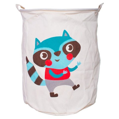 Cesto para Roupa Dobrável Banheiro Lavanderia Infantil / Lv-097 - Azul
