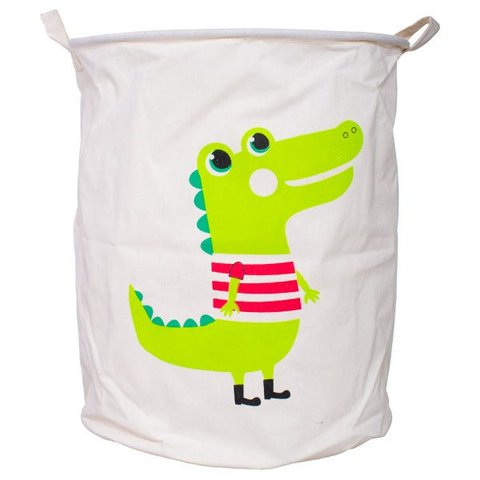 Cesto para Roupa Dobrável Banheiro Lavanderia Infantil / Lv-097 - Verde