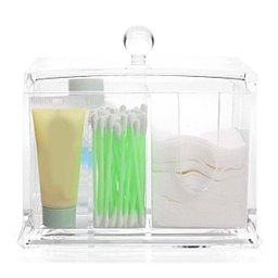 Porta Algodão Cotonete Organizador Acrílico Higiene Banheiro - 3