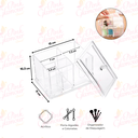 Ver imagem 4 de Porta Algodão Cotonete Organizador Acrílico Higiene Banheiro