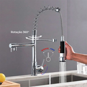 Ver imagem 2 de Kit Cuba Dupla de Pia Cozinha Gourmet Acessórios e Torneira Gourmet 2 Saídas Aço Inox Brinovar