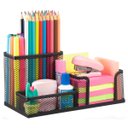 Ver imagem 4 de Porta Lápis + Lixeira para Escritório Mesa Estudos Home Office / Ho-303 - Preto