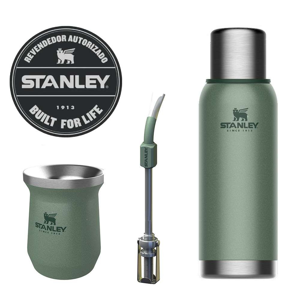 Gourde Stanley Mate System – 1,2 Litre, Acier Inox, Vert – Pour Mate Et Terere (30h Isolation)
