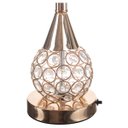 Ver imagem 3 de Abajur Luminária Quarto Sala Mesa de Cabeceira Cristal / Abj503 - Dourado