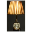 Ver imagem 2 de Abajur Luminária Quarto Sala Mesa de Cabeceira Cristal / Abj503 - Dourado