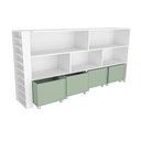 Ver imagem 7 de Organizador Baú com Porta Carrinhos Nick MDF 182cm Verde Woodcore