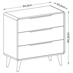 Quarto de Bebê com Cômoda e Berço Multifuncional Retrô - Mila - 6 Quarto de Bebê com Cômoda e Berço Multifuncional Retrô - Mila - 6