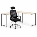 Ver imagem 3 de Mesa em L Industrial Bonanza com Cadeira Diretor