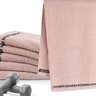 Toalha Academia Fitness 90x30cm Algodão 320g/m² Alta Absorção Cor Rosa - 3