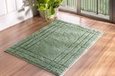 Ver imagem 1 de Tapete Athenas Extra Soft Antiderrapante 45x95cm Rozac - Moldura Verde