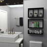 Nicho Kit Colmeia Organizador para Banheiro 3 Peças Preto - 6