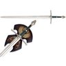 Enfeite Decorativo - Senhor dos Anéis - Strider Aragorn - Espada com Suporte - Lextack - 1