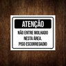 Kit 10 Placas Atenção Não entre Molhado Piso Escorregadio - 1