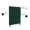 Ver imagem 3 de Cabeceira Cama Box Solteiro Queen Estofada Carla 100cm Suede:verde
