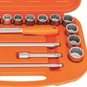 Ver imagem 3 de Maleta com Soquetes Estriados e Acessórios 1/2" Polegadas 22 Peças Tramontina Pro