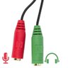 Cabo Headset para Fone, 2 P2 Fêmea para 1 P2 Macho - 6