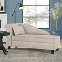 Ver imagem 5 de Recamier Diva França 1,40m Suede Bege - Inova Decor Inova Decorações