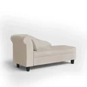 Ver imagem 4 de Recamier Diva França 1,40m Suede Bege - Inova Decor Inova Decorações