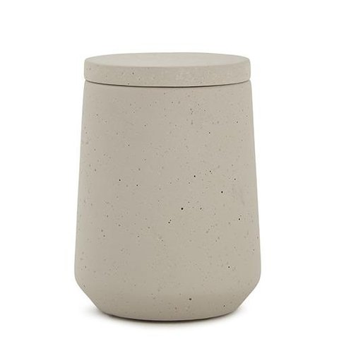 Pote em Cimento com Tampa Cinza Mart - 11cm